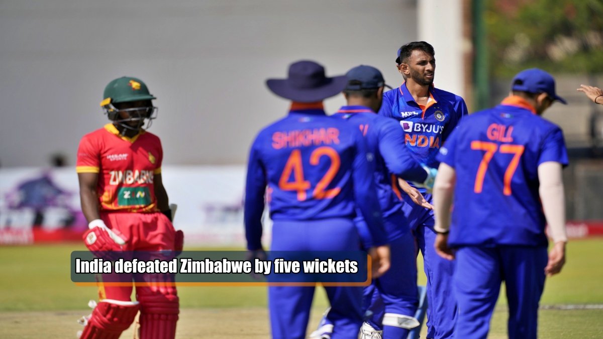 India defeated Zimbabwe by five wickets in second ODI to capture series
