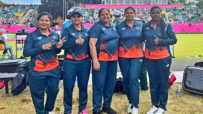 India gets gold Medal for first time in Lawn Bowls