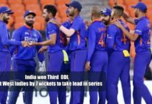 India won Third ODI