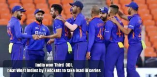 India won Third ODI