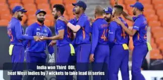 India won Third ODI