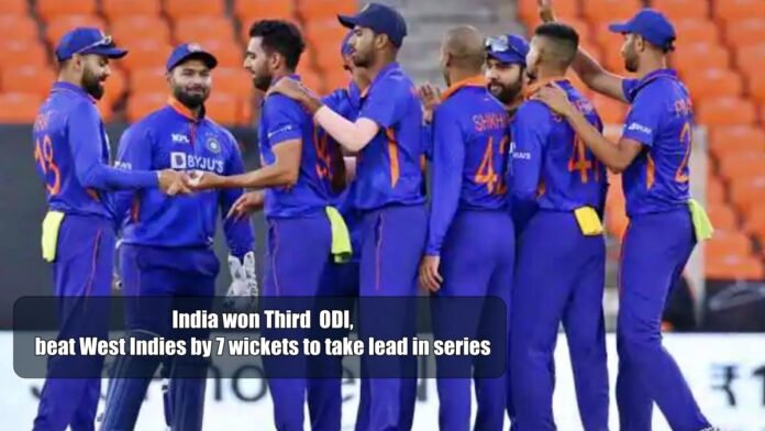 India won Third ODI