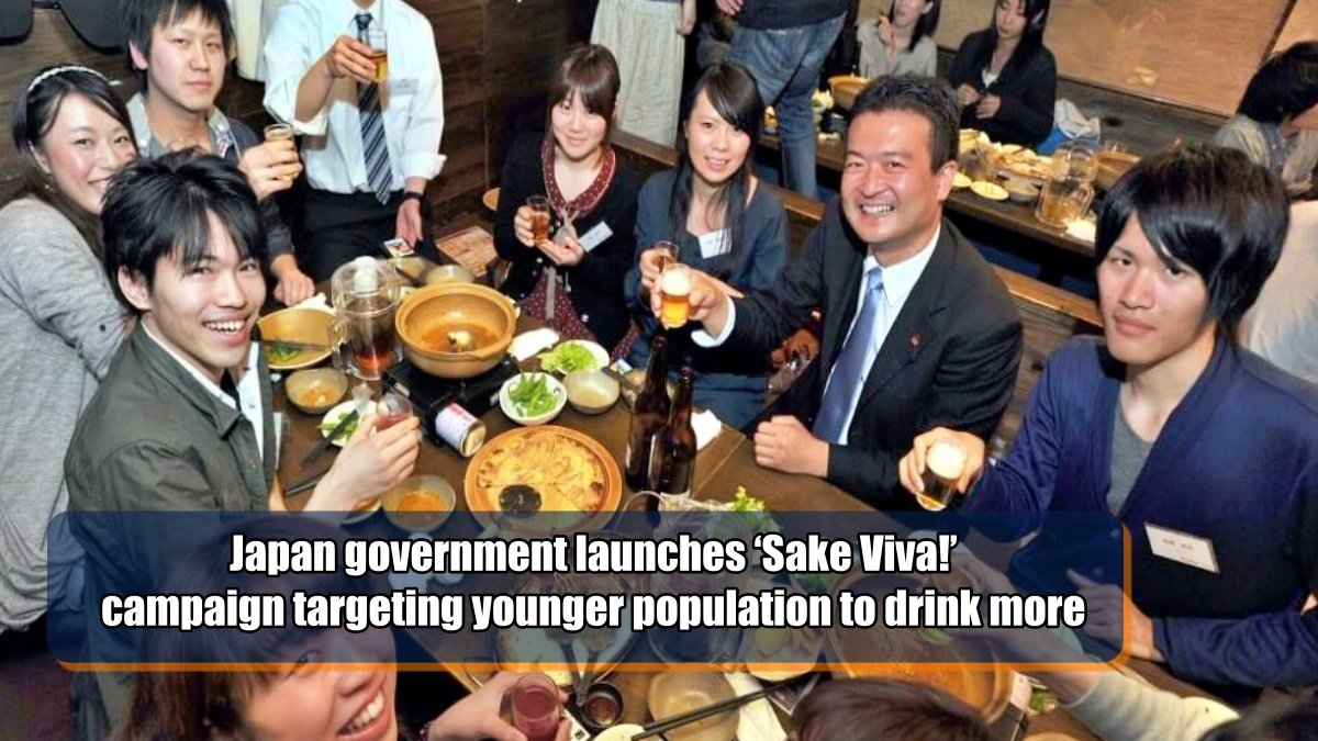 Japan government launches ‘Sake Viva!’ campaign targeting younger population to drink more
