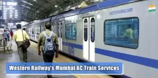 Daily Passenger Count on Western Railway’s Mumbai AC Train Services Crosses 1 Lakh Mark Mumbai AC Train Services 1