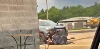 Police brutality seen again in America