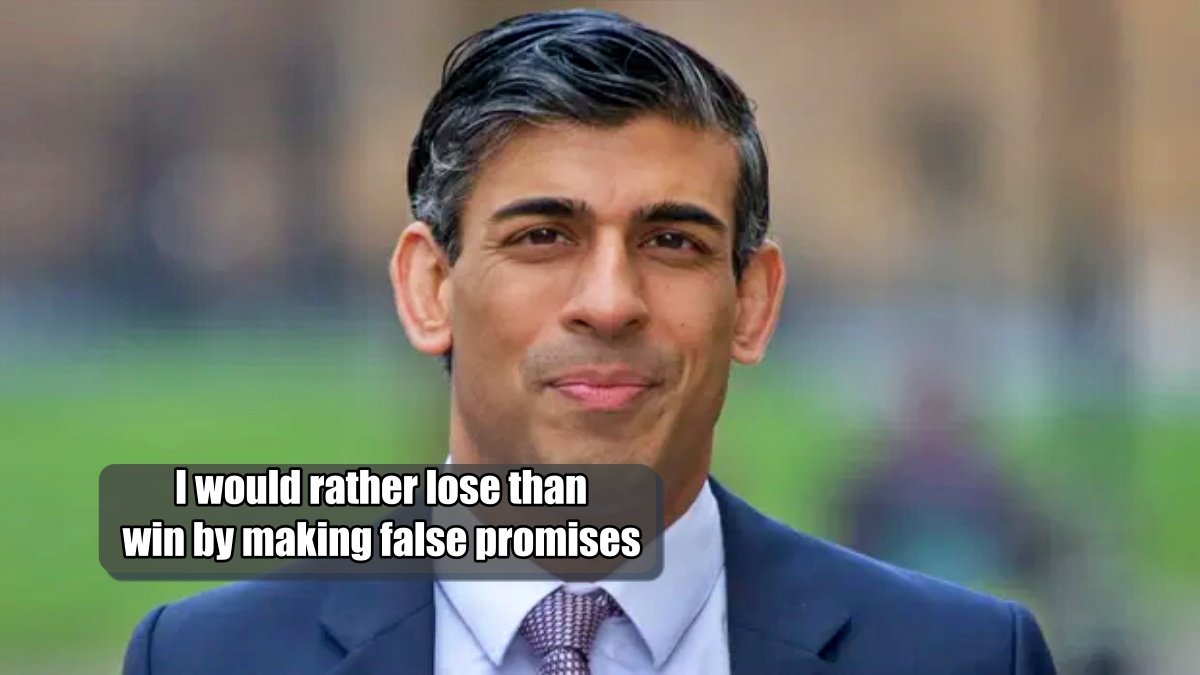 ‘I would rather lose than win by making false promises’: Rishi Sunak