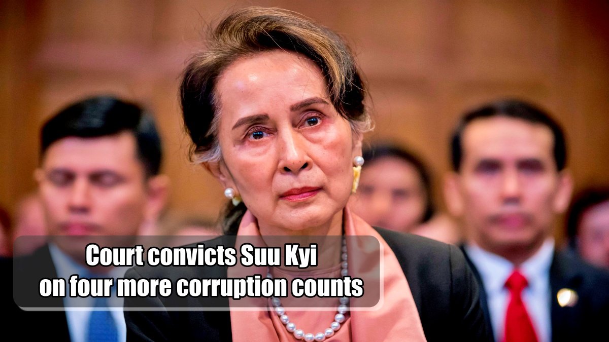 Myanmar: Court convicts Suu Kyi on four more corruption counts