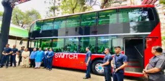 First electric double-decker air-conditioned bus unveiled in Mumbai Switch EiV 22