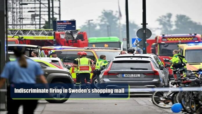 firing in Swedens shopping mall
