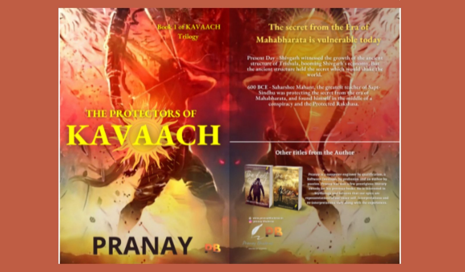 Pranay Bhalerao’s book series ‘The Protectors Of Kavaach’ is now out.