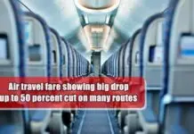 Air travel fares showing big drop, up to 50 percent cut on many routes Air travel fare showing big drop