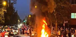 Anti-hijab protesting group attacked with 73 ballistic missiles