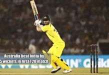 Australia beat India by 5 wickets in first T20 match