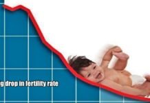 Big drop in fertility rate