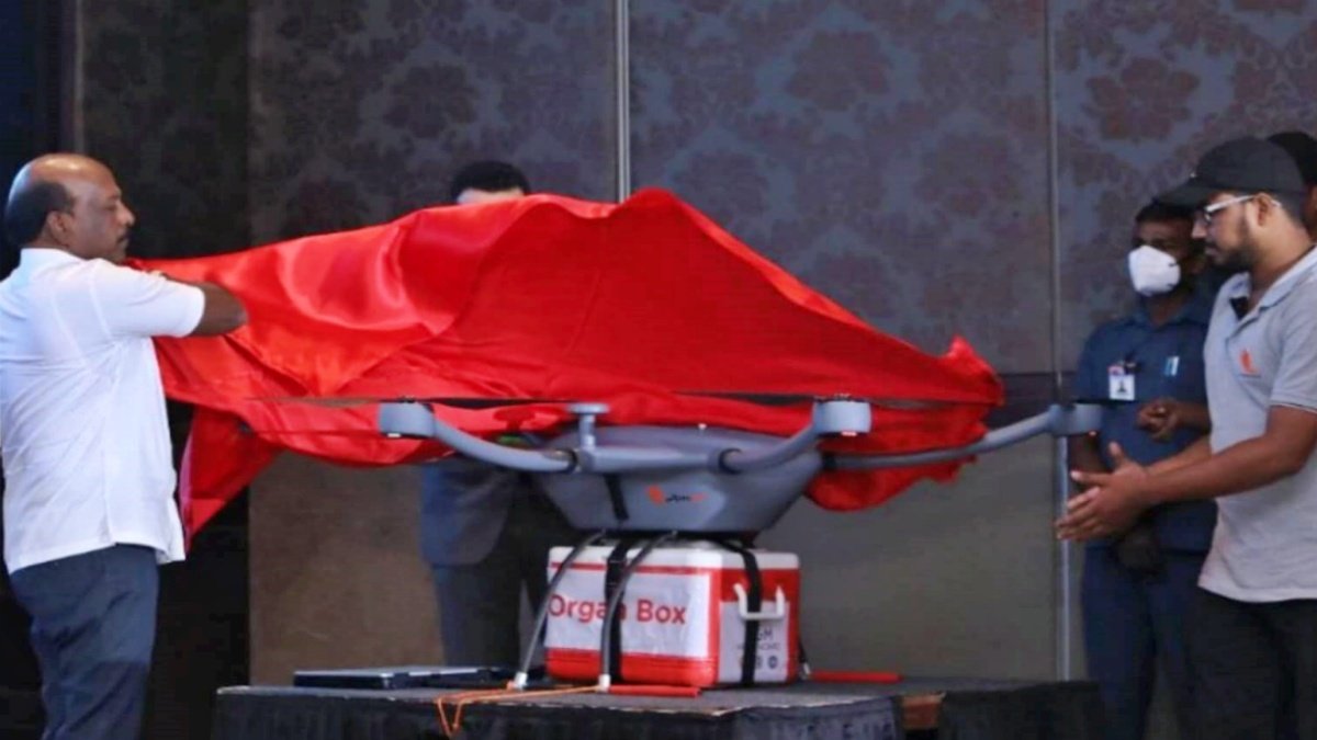 First prototype of Indian drone technology for human organ transport  unveiled