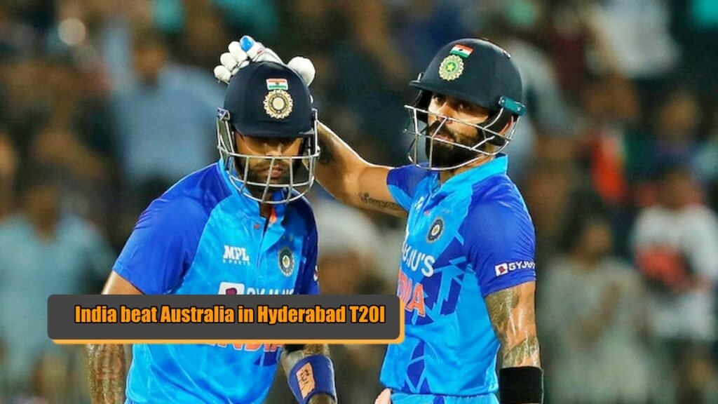 India beat Australia in Hyderabad