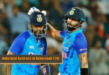 India beat Australia in Hyderabad