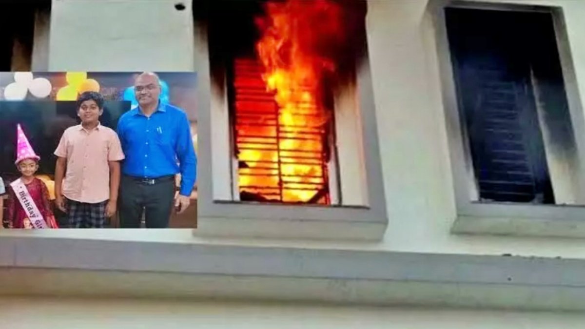Massive fire in hospital in Tirupati, death of doctor and his two children