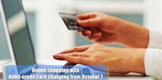 Online shopping with debit-credit card