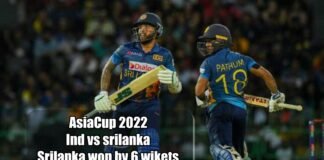 Srilanka won by 6 wikets