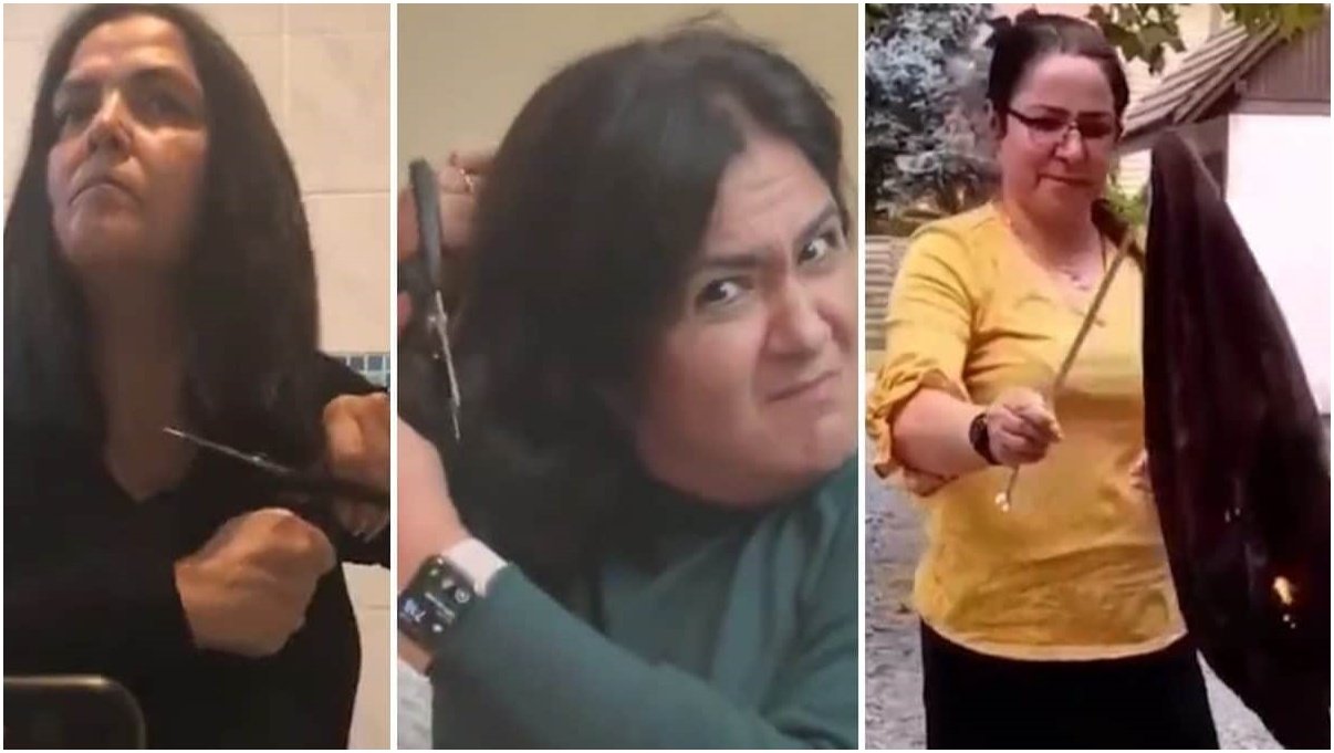 Iran coming out of clutches of fundamentalism! Women burning hijab, cutting hair too