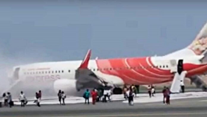 fire in Muscat-Kochi flight1