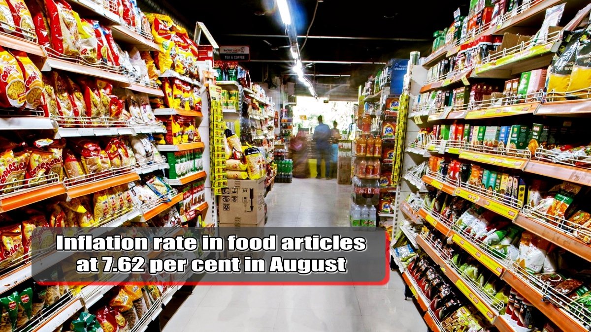 No relief, inflation rate in food articles stood at 7.62 percent in August