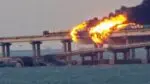 Big blast on Crimea-Russia Bridge, burning train ran on bridge, watch video Big blast on Crimea-Russia Bridge,