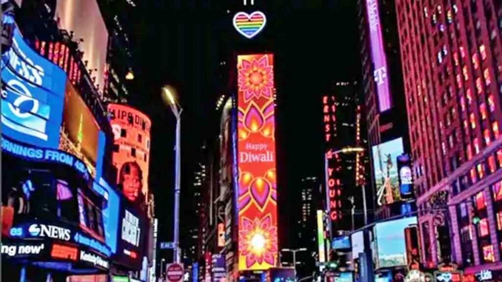 Diwali celebrations begin from Times Square in America, Harris, and
