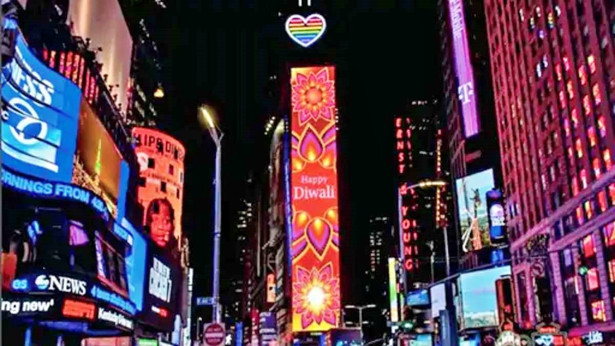 Diwali celebrations begin from Times Square in America, Harris, and Trump organize events