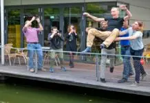 Nobel laureate was thrown into the pond