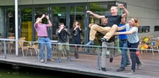 Nobel laureate was thrown into the pond
