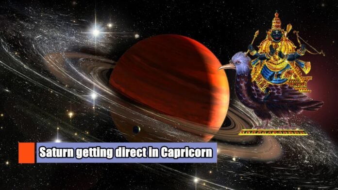 Saturn direct in capricorn