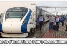 Wheels of Vande Bharat Delhi to Varanasi jammed