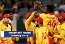 Zimbabwe beat Pakistan in thrilling match