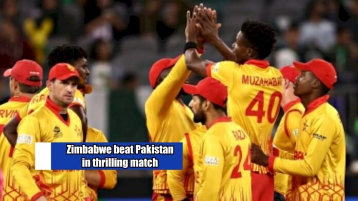 Zimbabwe beat Pakistan in thrilling match