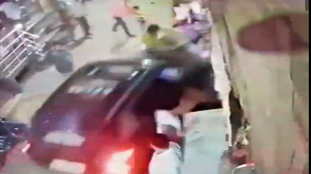 car driver crushed 3 people