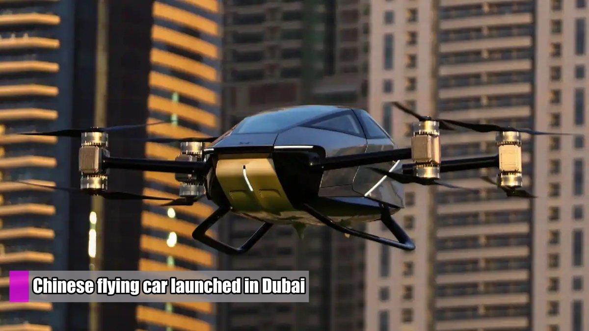 Stylish Chinese flying car launched in Dubai will be able to fly by pressing 1 button