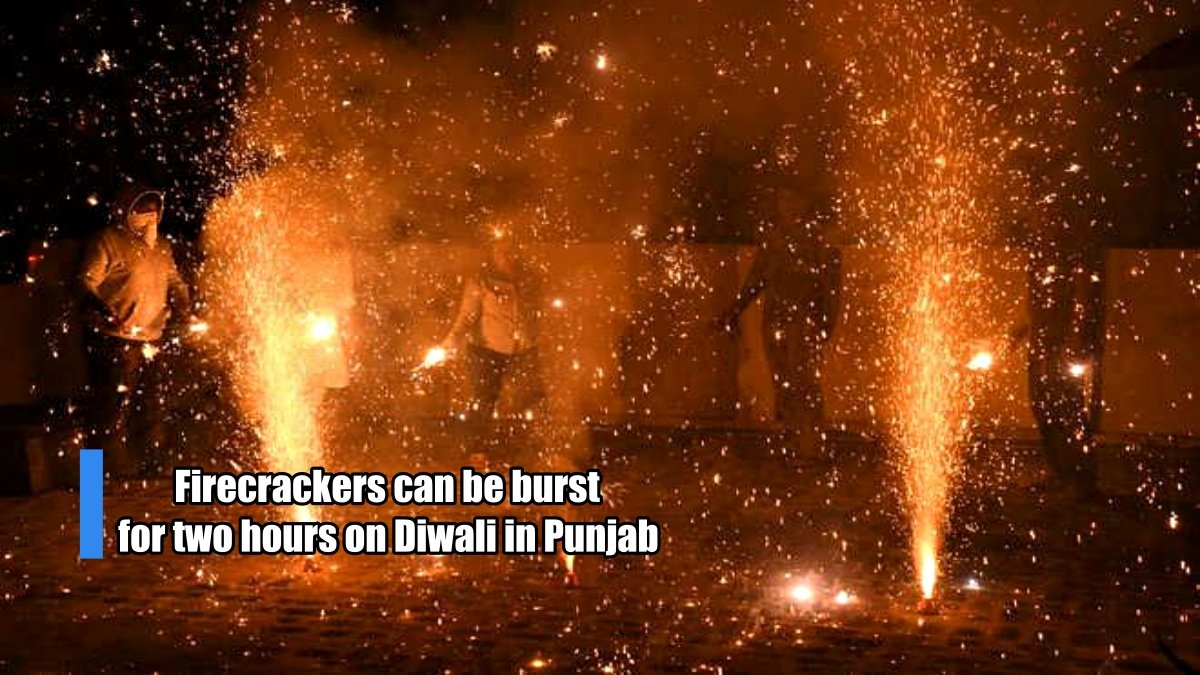 Firecrackers can be burst for two hours on Diwali in Punjab, government allows green firecrackers