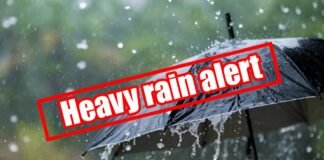 heavy rain alert