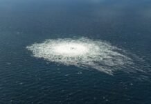 methane leaking from Baltic Sea