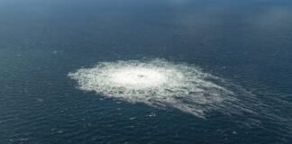 methane leaking from Baltic Sea