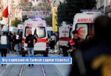 Big explosion in Turkish capital Istanbul