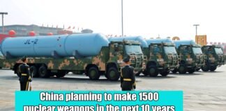 China planning to make 1500 nuclear weapons in the next 10 years