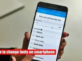 How to change fonts on smartphone