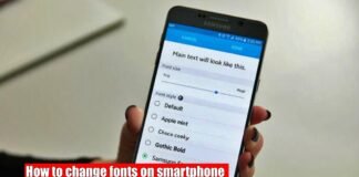 How to change fonts on smartphone