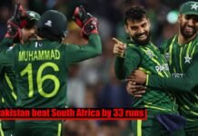 Pakistan beat South Africa by 33 runs1