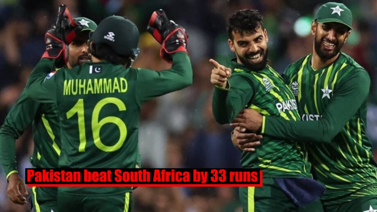 Pakistan beat South Africa by 33 runs, with hopes of reaching semi-finals