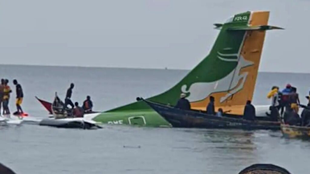 Passenger plane crashes in lake in Tanzania