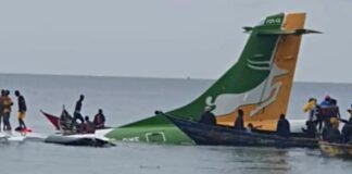 Passenger plane crashes in lake in Tanzania